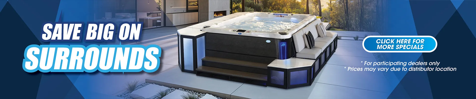 Calspas hot tub being used in a family setting - Waltham