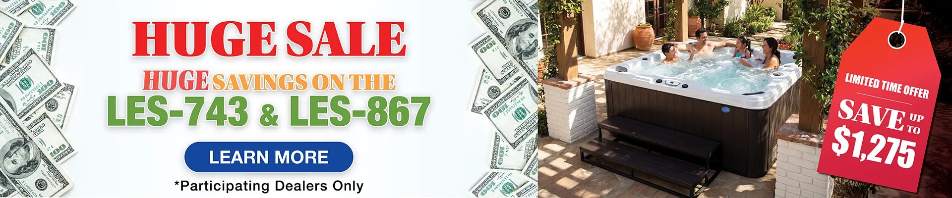 Calspas hot tub being used in a family setting - Waltham